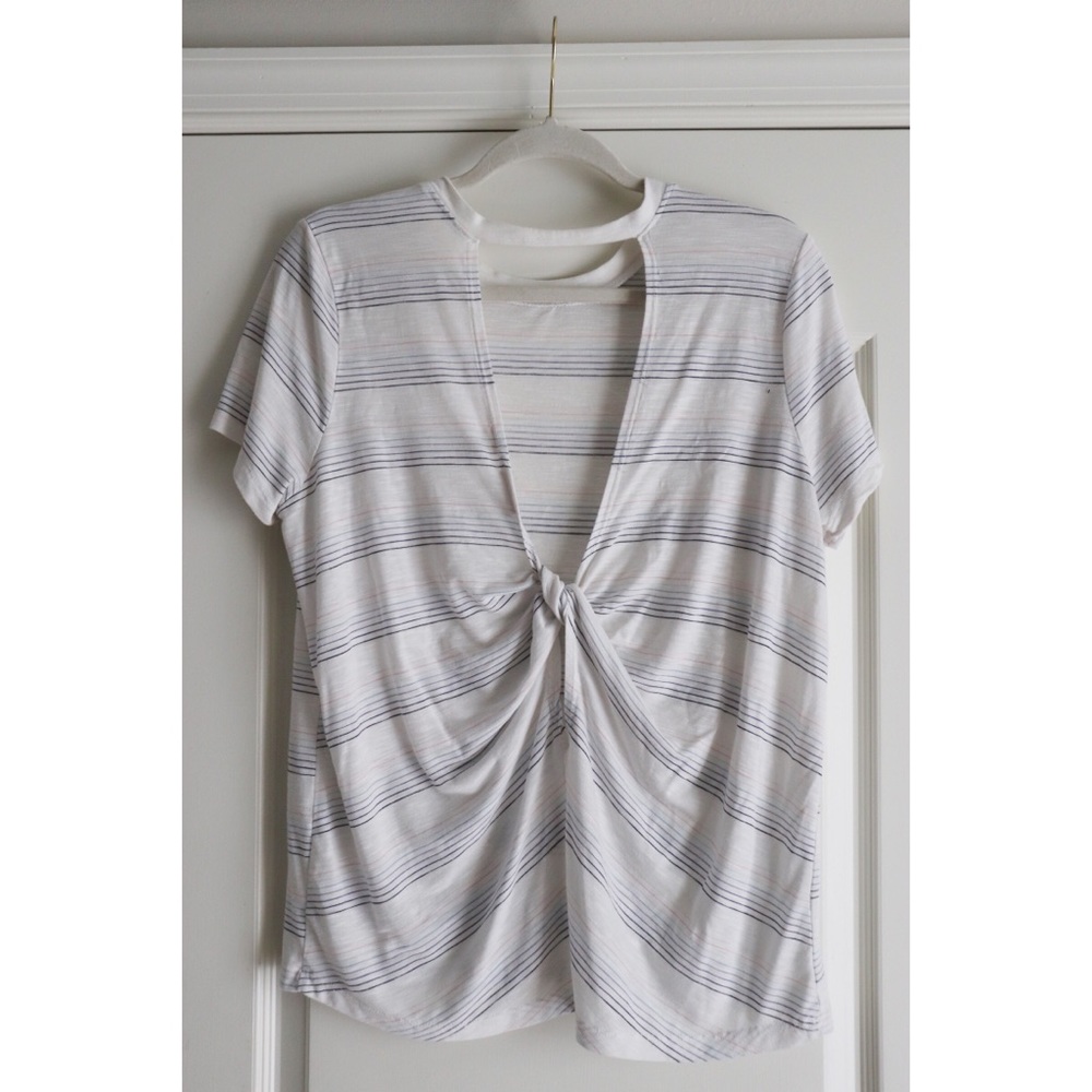 Daytrip Open Back Striped Shirt